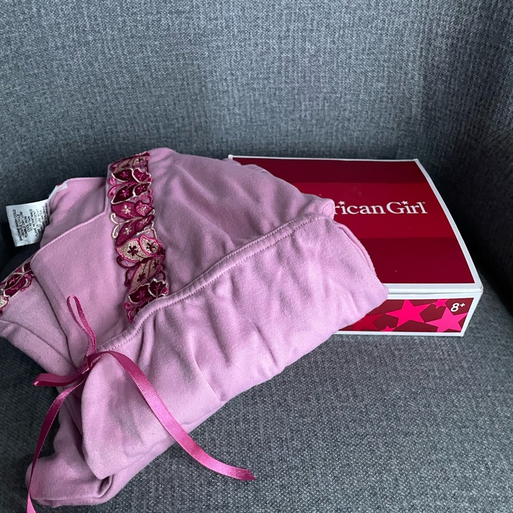 American Girl Julie’s pajamas set doll and girl small 7/8